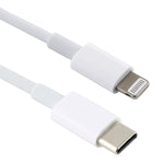 12W 5V/2A USB-C / 타입-C to 8핀 PD 고속 충전 케이블, 케이블 길이: 1m, 12W 5V/2A