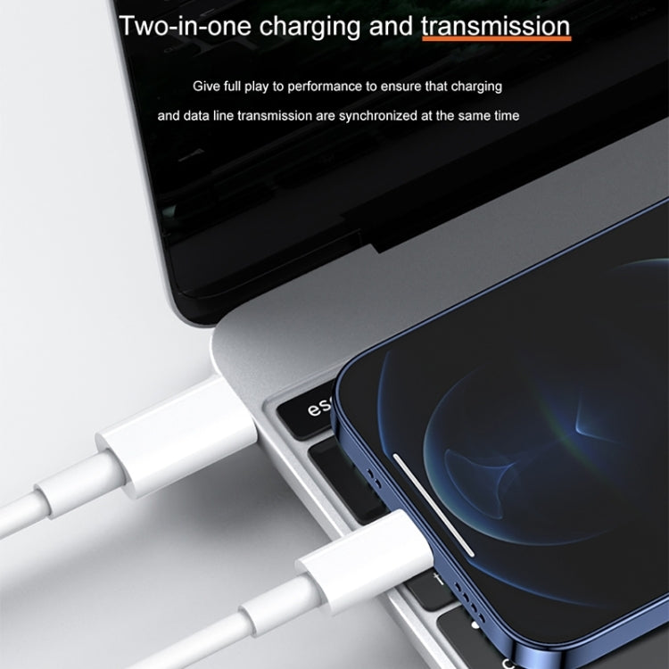 12W 5V/2A USB-C / 타입-C to 8핀 PD 고속 충전 케이블, 케이블 길이: 1m, 12W 5V/2A