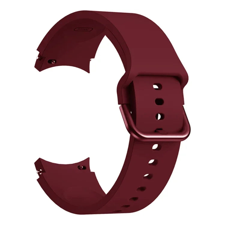 범용 실리콘 컬러 버클 교체 스트랩 시계줄, 삼성 갤럭시 워치4 40mm용, 삼성 갤럭시 워치4 44mm용, 삼성 갤럭시 워치4 클래식 42mm용, 삼성 갤럭시 워치4 클래식 46mm용