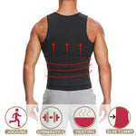 네오프렌 남성 스포츠 바디 셰이퍼 조끼 허리 바디 쉐이핑 코르셋, S, M, L, XL, XXL, XXXL