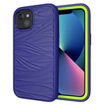Wave Pattern 3 in 1 Silicone + PC Shockproof Protective Case, For iPhone 13 mini, For iPhone 13, For iPhone 13 Pro, For iPhone 13 Pro Max