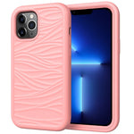 Wave Pattern 3 in 1 Silicone + PC Shockproof Protective Case, For iPhone 13 mini, For iPhone 13, For iPhone 13 Pro, For iPhone 13 Pro Max