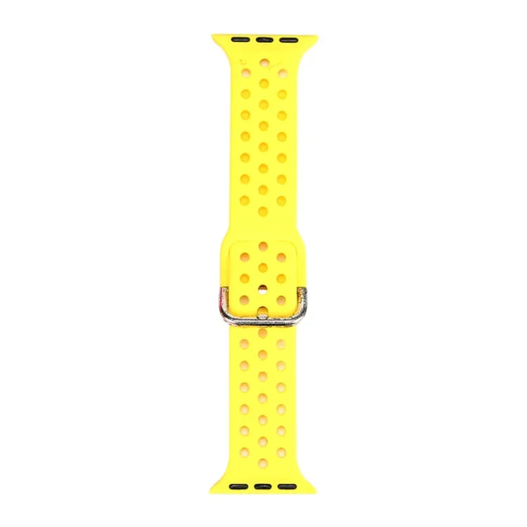 Silicone Replacement Watchband For Apple Watch Series, 7 41mm / 6 & SE & 5 & 4 40mm / 3 & 2 & 1 38mm