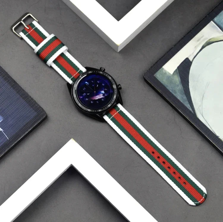 삼성 갤럭시 워치4 40/44mm 및 워치4 클래식 42/46mm 분리형 나일론 교체 스트랩 시계줄