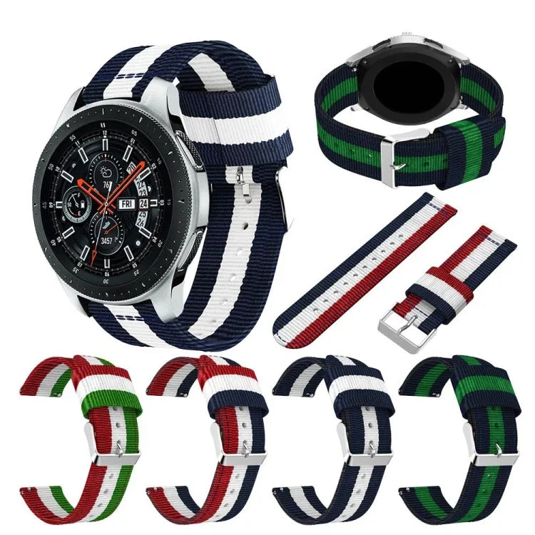 삼성 갤럭시 워치4 40/44mm 및 워치4 클래식 42/46mm 분리형 나일론 교체 스트랩 시계줄