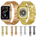 식스 체인스 쓰리 비즈 스틸 교체 스트랩 시계줄, Apple Watch 시리즈용, 7 41mm / 6 & SE & 5 & 4 40mm / 3 & 2 & 1 38mm, 7 45mm / 6 & SE & 5 & 4 44mm / 3 & 2 & 1 42mm
