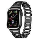 C형 다이아몬드 스틸 교체 스트랩 시계줄, Apple Watch 시리즈용, 7 41mm / 6 & SE & 5 & 4 40mm / 3 & 2 & 1 38mm, 7 45mm / 6 & SE & 5 & 4 44mm / 3 & 2 & 1 42mm