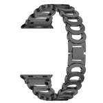 C형 다이아몬드 스틸 교체 스트랩 시계줄, Apple Watch 시리즈용, 7 41mm / 6 & SE & 5 & 4 40mm / 3 & 2 & 1 38mm, 7 45mm / 6 & SE & 5 & 4 44mm / 3 & 2 & 1 42mm