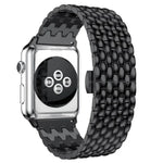 물고기 비늘 텍스처 메탈 교체 스트랩 시계줄, Apple Watch 시리즈용, 7 41mm / 6 & SE & 5 & 4 40mm / 3 & 2 & 1 38mm, 7 45mm / 6 & SE & 5 & 4 44mm / 3 & 2 & 1 42mm