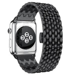 물고기 비늘 텍스처 메탈 교체 스트랩 시계줄, Apple Watch 시리즈용, 7 41mm / 6 & SE & 5 & 4 40mm / 3 & 2 & 1 38mm, 7 45mm / 6 & SE & 5 & 4 44mm / 3 & 2 & 1 42mm