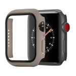 충격 방지 PC+강화유리 보호 케이스 및 포장 박스, 애플 워치 44mm(오렌지)용, 애플 워치 시리즈 6 / 5 / 4 / 워치 SE 44mm용, 애플 워치 시리즈 6 & SE & 5 & 4 44mm용, 애플 워치 시리즈 3 & 2 & 1 42mm용