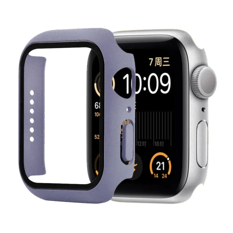 충격 방지 PC+강화 유리 보호 케이스 및 포장 박스, Apple Watch 44mm(오렌지)용, Apple Watch 시리즈 6 / 5 / 4 / Watch SE 40mm용, Apple Watch 시리즈 3 & 2 & 1 38mm용