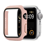 충격 방지 PC+강화 유리 보호 케이스 및 포장 박스, Apple Watch 44mm(오렌지)용, Apple Watch 시리즈 6 / 5 / 4 / Watch SE 40mm용, Apple Watch 시리즈 3 & 2 & 1 38mm용