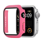 충격 방지 PC+강화 유리 보호 케이스 및 포장 박스, Apple Watch 44mm(오렌지)용, Apple Watch 시리즈 6 / 5 / 4 / Watch SE 40mm용, Apple Watch 시리즈 3 & 2 & 1 38mm용