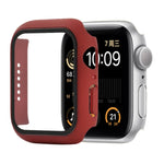 충격 방지 PC+강화 유리 보호 케이스 및 포장 박스, Apple Watch 44mm(오렌지)용, Apple Watch 시리즈 6 / 5 / 4 / Watch SE 40mm용, Apple Watch 시리즈 3 & 2 & 1 38mm용