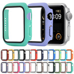 충격 방지 PC+강화 유리 보호 케이스 및 포장 박스, Apple Watch 44mm(오렌지)용, Apple Watch 시리즈 6 / 5 / 4 / Watch SE 40mm용, Apple Watch 시리즈 3 & 2 & 1 38mm용