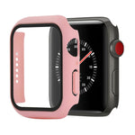 충격 방지 PC+강화 유리 보호 케이스 및 포장 박스, Apple Watch 44mm(오렌지)용, Apple Watch 시리즈 6 / 5 / 4 / Watch SE 40mm용, Apple Watch 시리즈 3 & 2 & 1 38mm용