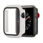 충격 방지 PC+강화 유리 보호 케이스 및 포장 박스, Apple Watch 44mm(오렌지)용, Apple Watch 시리즈 6 / 5 / 4 / Watch SE 40mm용, Apple Watch 시리즈 3 & 2 & 1 38mm용
