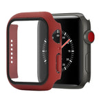충격 방지 PC+강화 유리 보호 케이스 및 포장 박스, Apple Watch 44mm(오렌지)용, Apple Watch 시리즈 6 / 5 / 4 / Watch SE 40mm용, Apple Watch 시리즈 3 & 2 & 1 38mm용