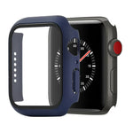 충격 방지 PC+강화 유리 보호 케이스 및 포장 박스, Apple Watch 44mm(오렌지)용, Apple Watch 시리즈 6 / 5 / 4 / Watch SE 40mm용, Apple Watch 시리즈 3 & 2 & 1 38mm용