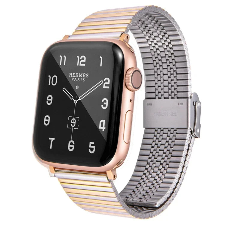 멀티 바트 스틸 교체 시계줄, Apple Watch 시리즈용, 7 45mm / 6 & SE & 5 & 4 44mm / 3 & 2 & 1 42mm, 7 41mm / 6 & SE & 5 & 4 40mm / 3 & 2 & 1 38mm