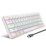 HXSJ L800 61키 블루투스 5.0 / 2.4G 무선 / Type-C 유선 3모드 청축 기계식 키보드