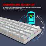 HXSJ L800 61키 블루투스 5.0 / 2.4G 무선 / Type-C 유선 3모드 청축 기계식 키보드
