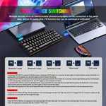 HXSJ L800 61키 블루투스 5.0 / 2.4G 무선 / Type-C 유선 3모드 청축 기계식 키보드