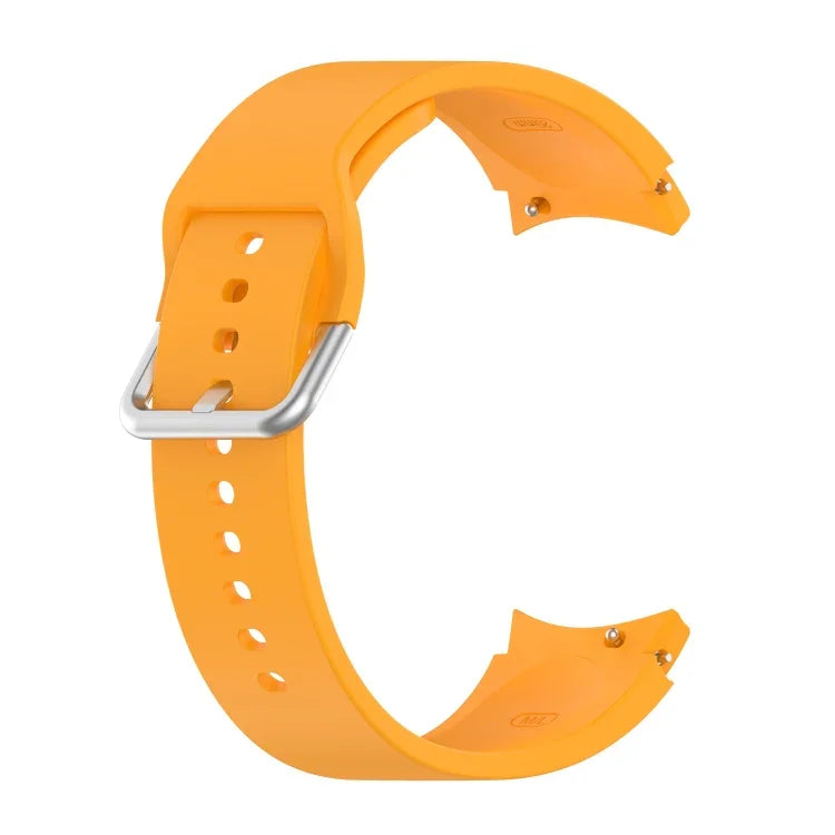 실리콘 은색 원형 버클 교체 스트랩 시계줄, 은색 원형 버클