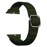 조절 가능한 마름모 텍스처 탄성 교체 스트랩 시계줄, Apple Watch 시리즈용, 7 41mm / 6 & SE & 5 & 4 40mm / 3 & 2 & 1 38mm, 7 45mm / 6 & SE & 5 & 4 44mm / 3 & 2 & 1 42mm