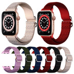 조절 가능한 마름모 텍스처 탄성 교체 스트랩 시계줄, Apple Watch 시리즈용, 7 41mm / 6 & SE & 5 & 4 40mm / 3 & 2 & 1 38mm, 7 45mm / 6 & SE & 5 & 4 44mm / 3 & 2 & 1 42mm
