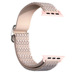 조절 가능한 마름모 텍스처 탄성 교체 스트랩 시계줄, Apple Watch 시리즈용, 7 41mm / 6 & SE & 5 & 4 40mm / 3 & 2 & 1 38mm, 7 45mm / 6 & SE & 5 & 4 44mm / 3 & 2 & 1 42mm