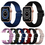 조절 가능한 마름모 텍스처 탄성 교체 스트랩 시계줄, Apple Watch 시리즈용, 7 41mm / 6 & SE & 5 & 4 40mm / 3 & 2 & 1 38mm, 7 45mm / 6 & SE & 5 & 4 44mm / 3 & 2 & 1 42mm