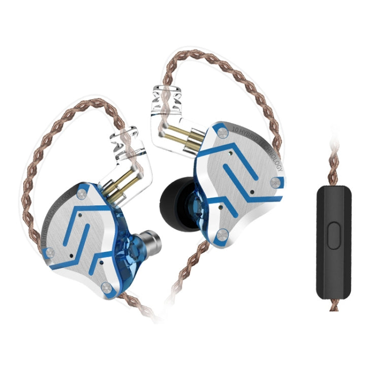 KZ ZS10 Pro 10유닛 링 아이언 게이밍 인이어 유선 이어폰, ZS10 Pro 마이크 버전(스트리머 블루), ZS10 Pro 마이크 버전(글레어 골드), ZS10 Pro 마이크 버전(퍼플), ZS10 Pro 마이크 버전(다이아몬드 블루), ZS10 Pro 스탠다드 버전(블랙)