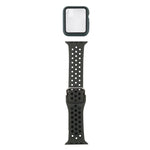 실리콘 교체 스트랩 시계줄 + 화면 보호기 포함 보호 케이스 세트, Apple Watch 시리즈 3 & 2 & 1 42mm용, Apple Watch 시리즈 6 / 5 / 4 / Watch SE 44mm용