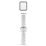 실리콘 교체 스트랩 시계줄 + 화면 보호기 포함 보호 케이스 세트, Apple Watch 시리즈 3 & 2 & 1 42mm용, Apple Watch 시리즈 6 / 5 / 4 / Watch SE 44mm용