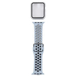 실리콘 교체 스트랩 시계줄 + 화면 보호기 포함 보호 케이스 세트, Apple Watch 시리즈 3 & 2 & 1 42mm용, Apple Watch 시리즈 6 / 5 / 4 / Watch SE 44mm용