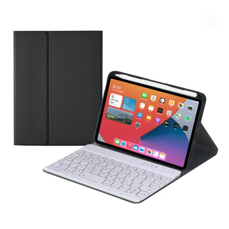 HY006 원형 키 분리형 블루투스 키보드 가죽 케이스 홀더 포함, iPad mini 6용, HY006