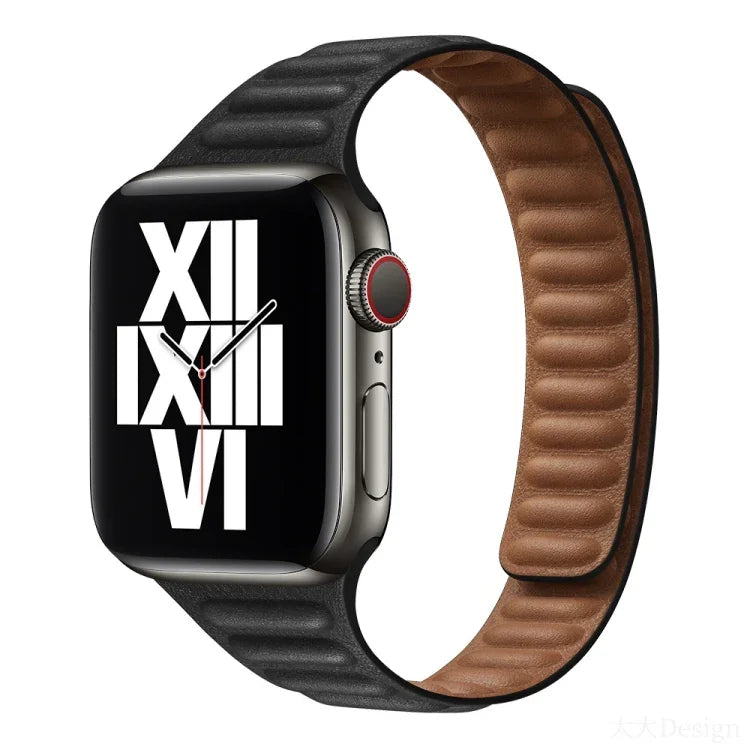 Slimming Loop Magnetic Replacement Watchband For Apple Watch Series, 7 41mm / 6&SE&5&4 40mm / 3&2&1 38mm, 7 45mm / 6&SE&5&4 44mm / 3&2&1 42mm