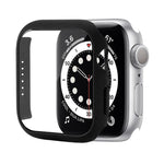 충격 방지 PC 보호 케이스 강화 유리 필름 포함, Apple Watch 시리즈 9 / 8 / 7 41mm용, Apple Watch 시리즈 9 / 8 / 7 45mm용, Apple Watch 시리즈 8 / 7 41mm용