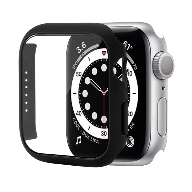 충격 방지 PC 보호 케이스 강화 유리 필름 포함, Apple Watch 시리즈 9 / 8 / 7 41mm용, Apple Watch 시리즈 9 / 8 / 7 45mm용, Apple Watch 시리즈 8 / 7 41mm용