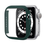 충격 방지 PC 보호 케이스 강화 유리 필름 포함, Apple Watch 시리즈 9 / 8 / 7 41mm용, Apple Watch 시리즈 9 / 8 / 7 45mm용, Apple Watch 시리즈 8 / 7 41mm용