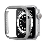 충격 방지 PC 보호 케이스 강화 유리 필름 포함, Apple Watch 시리즈 9 / 8 / 7 41mm용, Apple Watch 시리즈 9 / 8 / 7 45mm용, Apple Watch 시리즈 8 / 7 41mm용