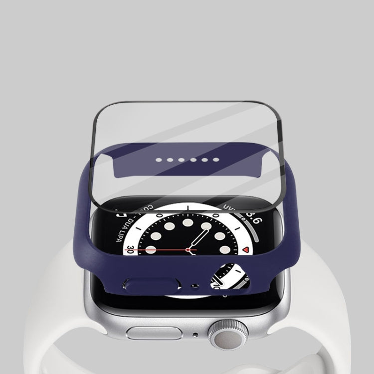 충격 방지 PC 보호 케이스 강화 유리 필름 포함, Apple Watch 시리즈 9 / 8 / 7 41mm용, Apple Watch 시리즈 9 / 8 / 7 45mm용, Apple Watch 시리즈 8 / 7 41mm용