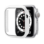 충격 방지 PC 보호 케이스 강화 유리 필름 포함, Apple Watch 시리즈 9 / 8 / 7 41mm용, Apple Watch 시리즈 9 / 8 / 7 45mm용, Apple Watch 시리즈 8 / 7 41mm용