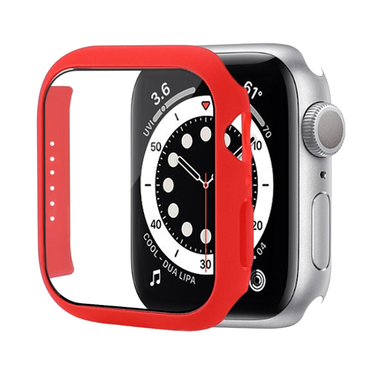 충격 방지 PC 보호 케이스 강화 유리 필름 포함, Apple Watch 시리즈 9 / 8 / 7 41mm용, Apple Watch 시리즈 9 / 8 / 7 45mm용, Apple Watch 시리즈 8 / 7 41mm용