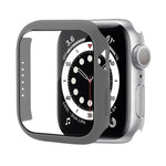 충격 방지 PC 보호 케이스 강화 유리 필름 포함, Apple Watch 시리즈 9 / 8 / 7 41mm용, Apple Watch 시리즈 9 / 8 / 7 45mm용, Apple Watch 시리즈 8 / 7 41mm용