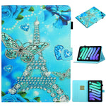 Coloured Drawing Horizontal Flip Leather Case with Holder & Card Slot & Sleep / Wake-up Function, For iPad mini 2024 / mini 6