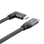 100W USB-C / 타입-C 엘보우 to USB-C / 타입-C 남성형 풀기능 데이터 케이블 E-마크 포함, 0.5m, 1m, 1.5m