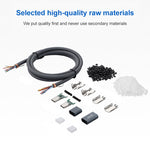 100W USB-C / 타입-C 엘보우 to USB-C / 타입-C 남성형 풀기능 데이터 케이블 E-마크 포함, 0.5m, 1m, 1.5m